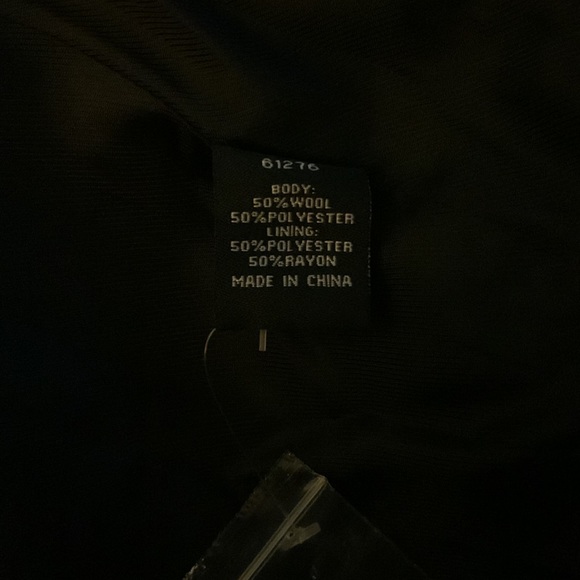 Mynt 1792 Plus Size 3X Womens Cape Vest Black Sleeveless Wool Blend 1 Button - Picture 6 of 6